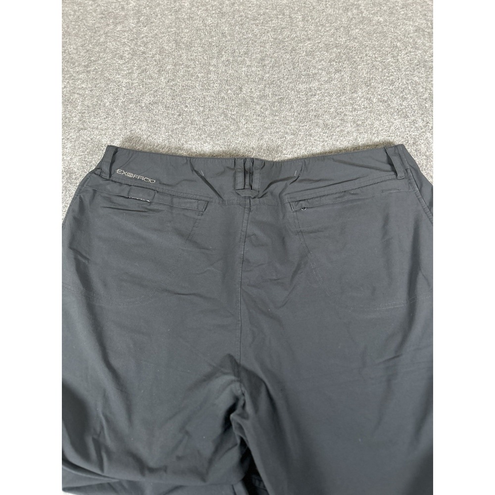 ExOfficio Pants Mens 42x32 Black Nylon Blend Hiking Pocket Travel Outdoor‎ - Picture 7 of 10